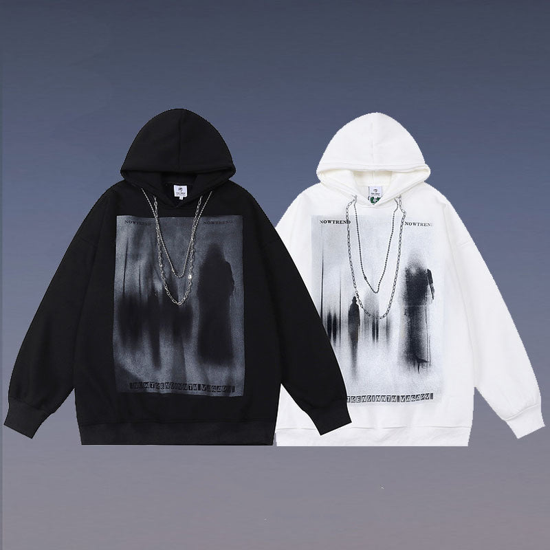Sudadera Americana con Estampado Dark Ghost