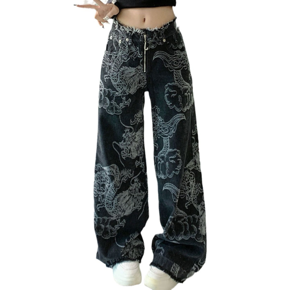 Jeans Dragón Urbano  – Talle Alto y Estilo Street
