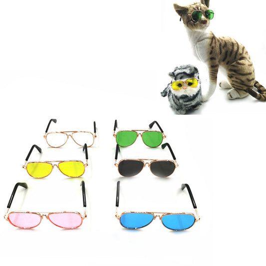 Gafas Mini Hip Hop para Mascotas | Lentes de Resina y Marco Metálico ✨
