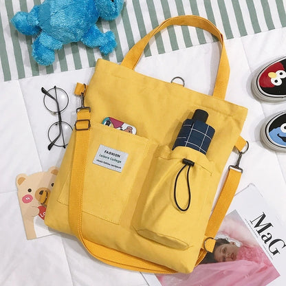 Mochila Harajuku Multiuso - Estilo Preppy con Toda la Onda