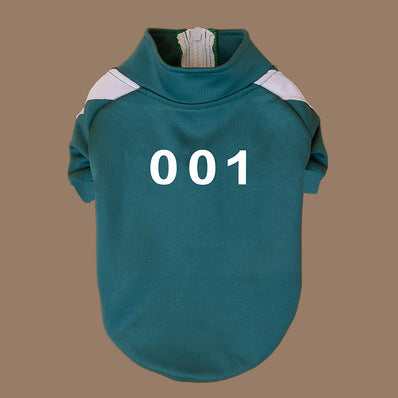 Camperita “Jugador 456” – Outfit El Juego del Calamar para Perris y Gatis