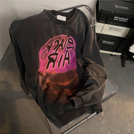 ✨ Sweater Hip-Hop Retro Estampado | Algodón Lavable y Cómodo