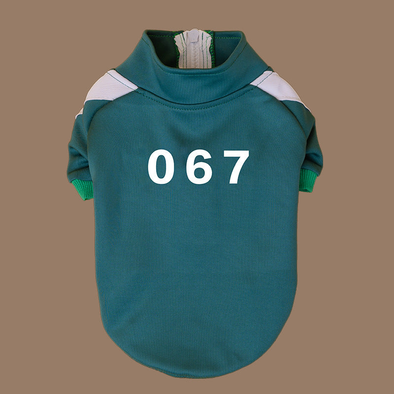 Camperita “Jugador 456” – Outfit El Juego del Calamar para Perris y Gatis