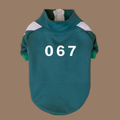 Camperita “Jugador 456” – Outfit El Juego del Calamar para Perris y Gatis