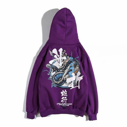 Hoodie Street Asiático  – Estilo Loose Unisex
