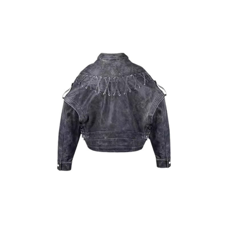 ✨ Campera de cuero sintético estilo vintage – Elegancia con actitud