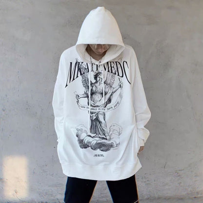 Hoodie “Angel Rebelde” – Estilo Retro con Alas de Facha