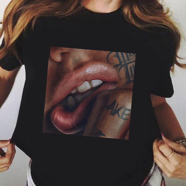 Remera Negra Manga Corta | Talles Para Todas