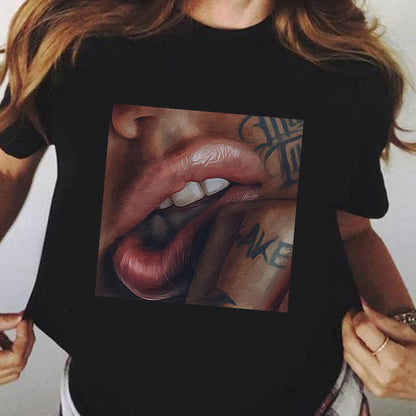 Remera Negra Manga Corta | Talles Para Todas
