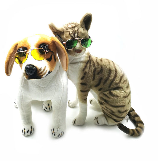 Gafas Mini Hip Hop para Mascotas | Lentes de Resina y Marco Metálico ✨